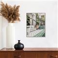 Picture of Green Hotel Pool _GroupedProduct_Rectangle_Portrait_Photography _GroupedProduct_Rectangle_Portrait_Canvas_Framed_