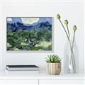 Picture of Vincent Van Gogh's Olive Trees With the Alpilles (1889) _GroupedProduct_Rectangle_Landscape_Canvas_Framed_