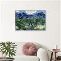 Picture of Vincent Van Gogh's Olive Trees With the Alpilles (1889) _GroupedProduct_Rectangle_Landscape_Canvas_Framed_