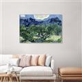 Picture of Vincent Van Gogh's Olive Trees With the Alpilles (1889) _GroupedProduct_Rectangle_Landscape_Canvas_Framed_