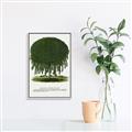 Picture of Kilmarnock Weeping Willow Tree Lithograph _GroupedProduct_Rectangle_Portrait_Canvas_Framed_
