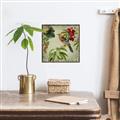 Picture of Tangerine Vintage Bird _GroupedProduct_Square_Canvas_Framed_