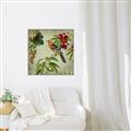 Picture of Tangerine Vintage Bird _GroupedProduct_Square_Canvas_Framed_
