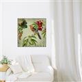 Picture of Tangerine Vintage Bird _GroupedProduct_Square_Canvas_Framed_