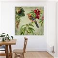 Picture of Tangerine Vintage Bird _GroupedProduct_Square_Canvas_Framed_