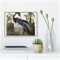 Picture of Vintage Heron Bird _GroupedProduct_Rectangle_Landscape_Canvas_Framed_