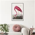 Picture of Vintage Pink Flamingo _GroupedProduct_Rectangle_Portrait_Canvas_Framed_