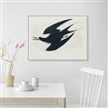Picture of Vintage Black Sooty Tern _GroupedProduct_Rectangle_Landscape_Canvas_Framed_