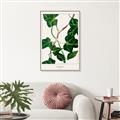 Picture of Nostalgic Green Murgrona Leaves _GroupedProduct_Rectangle_Portrait_Canvas_Framed_