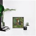 Picture of Tropical Paradise Toucan Bird _GroupedProduct_Square_Canvas_Framed_