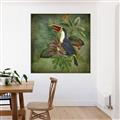 Picture of Tropical Paradise Toucan Bird _GroupedProduct_Square_Canvas_Framed_