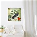 Picture of Tropical Paradise Birds Garden _GroupedProduct_Square_Canvas_Framed_