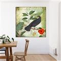 Picture of Tropical Paradise Birds Garden _GroupedProduct_Square_Canvas_Framed_