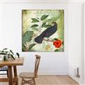 Picture of Tropical Paradise Birds Garden _GroupedProduct_Square_Canvas_Framed_