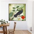 Picture of Tropical Paradise Birds Garden _GroupedProduct_Square_Canvas_Framed_