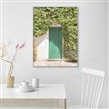 Picture of Green Door with Lush Leaves _GroupedProduct_Rectangle_Portrait_Photography _GroupedProduct_Rectangle_Portrait_Canvas_Framed_