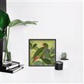 Picture of Vintage Tropical Birds II _GroupedProduct_Square_Canvas_Framed_