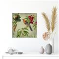 Picture of Tangerine Vintage Bird _GroupedProduct_Square_Unframed_Print_Only_
