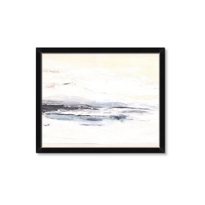 By the Mountainside Framed Canvas