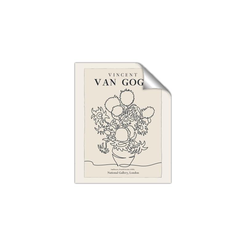 Picture of VVG Sunflowers _GroupedProduct_Rectangle_Portrait_Unframed_Print_Only_