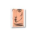 Picture of Peach Portait Line Art _GroupedProduct_Rectangle_Portrait_Canvas_
