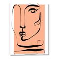 Picture of Peach Portait Line Art _GroupedProduct_Rectangle_Portrait_Canvas_