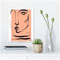 Picture of Peach Portait Line Art _GroupedProduct_Rectangle_Portrait_Canvas_