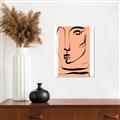 Picture of Peach Portait Line Art _GroupedProduct_Rectangle_Portrait_Canvas_
