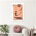 Picture of Peach Portait Line Art _GroupedProduct_Rectangle_Portrait_Canvas_