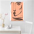 Picture of Peach Portait Line Art _GroupedProduct_Rectangle_Portrait_Unframed_Print_Only_