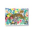 Picture of Vibrant Fusion Jaguar _GroupedProduct_Rectangle_Landscape_Canvas_