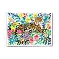 Picture of Vibrant Fusion Jaguar _GroupedProduct_Rectangle_Landscape_Canvas_