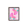 Picture of Pink Roller Skates _GroupedProduct_Rectangle_Portrait_Canvas_Framed_