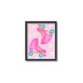 Picture of Pink Roller Skates _GroupedProduct_Rectangle_Portrait_Canvas_Framed_
