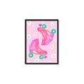 Picture of Pink Roller Skates _GroupedProduct_Rectangle_Portrait_Canvas_Framed_