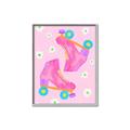 Picture of Pink Roller Skates _GroupedProduct_Rectangle_Portrait_Canvas_Framed_