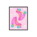 Picture of Pink Roller Skates _GroupedProduct_Rectangle_Portrait_Canvas_Framed_