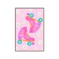 Picture of Pink Roller Skates _GroupedProduct_Rectangle_Portrait_Canvas_Framed_