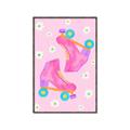 Picture of Pink Roller Skates _GroupedProduct_Rectangle_Portrait_Canvas_Framed_