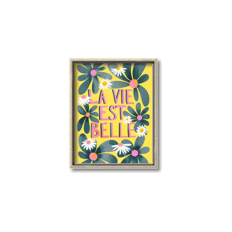 Picture of La Vie Est Belle Foliage _GroupedProduct_Rectangle_Portrait_Canvas_Framed_