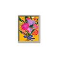 Picture of Red Chromatic Flowers _GroupedProduct_Rectangle_Portrait_Canvas_Framed_