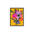 Picture of Red Chromatic Flowers _GroupedProduct_Rectangle_Portrait_Canvas_Framed_