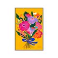 Picture of Red Chromatic Flowers _GroupedProduct_Rectangle_Portrait_Canvas_Framed_