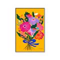 Picture of Red Chromatic Flowers _GroupedProduct_Rectangle_Portrait_Canvas_Framed_