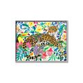 Picture of Vibrant Fusion Jaguar _GroupedProduct_Rectangle_Landscape_Canvas_Framed_