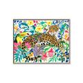 Picture of Vibrant Fusion Jaguar _GroupedProduct_Rectangle_Landscape_Canvas_Framed_