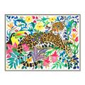 Picture of Vibrant Fusion Jaguar _GroupedProduct_Rectangle_Landscape_Canvas_Framed_