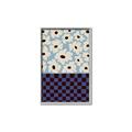 Picture of Blue Patterned Floral Perfection  _GroupedProduct_Rectangle_Portrait_Canvas_Framed_
