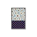 Picture of Blue Patterned Floral Perfection  _GroupedProduct_Rectangle_Portrait_Canvas_Framed_