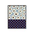 Picture of Blue Patterned Floral Perfection  _GroupedProduct_Rectangle_Portrait_Canvas_Framed_